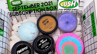 Lush September 2021 Subscription Box Contents [upl. by Aitak]