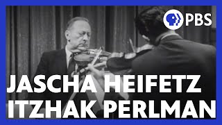 Jascha Heifetz Tests Itzhak Perlmans Skills [upl. by Ientruoc]