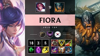 Fiora Top vs Olaf Quadra Kill Legendary  KR Master Patch 1419 [upl. by Meli718]