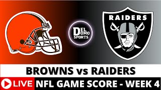 BROWNS VS RAIDERS 1ST QUATER  WEEK 4  PlaybyPlay 🏈 NFL Game Score [upl. by Eema]