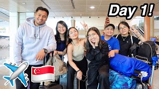 Singapore with VFam DAY 1 ✈️🇸🇬  Ry Velasco [upl. by Soneson]