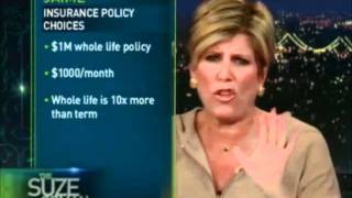 Suze Orman  Term and Life Insurance Comparison [upl. by Annaegroeg]