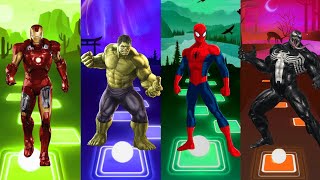 Marvel Venom Cartoon 🆚 Ironman 🆚 Spiderman 🆚 Hulk💥💫 Who Is Stronger 💪⁉️ [upl. by Rede]