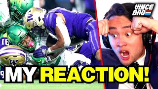 Washington BEATS Oregon in FINAL Pac 12 Championship ANALYSIS  REACTION [upl. by Akiwak]