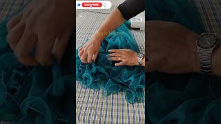 Rolled hemming frock easy method appleblossom frockrolledhemming [upl. by Ainafets85]