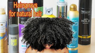 Trying Diff Hairsprays For Natural Hair [upl. by Meras452]