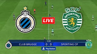 🔴Club Brugge vs Sporting CP  UEFA Champions League Group Stage [upl. by Shlomo]