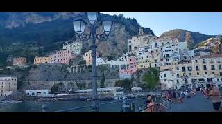 Amalfi Italy as seen from the pier [upl. by Ahsiem667]