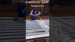 Trackless Sliding Gate With Cantilever Sliding Gate Installation  Kanyakumari Tamilnadu [upl. by Hebbe676]