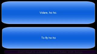 Volare Domenico Modugno Italian amp English lyrics [upl. by Jacquie]