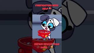 REPAIR RESCUE TEAM 🎶FIREFIGHTER SONG 🚒 NURSERY RHYMES FOR KIDS😻 PURR PURR [upl. by Yssor]