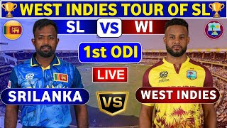 Sri Lanka vs West Indies 1st ODI  SL vs WI 1st ODI Match Live Score amp Commentary Sri Lanka ODI [upl. by Lipsey917]