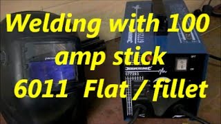 How to weld with the 100 amp stick welder part 4 [upl. by Epolulot]