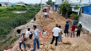 Complete Project Everyone Was Happy To Put The Sewer Drain Pipe Fill And Build Road Over The Sewer [upl. by Eldrida]