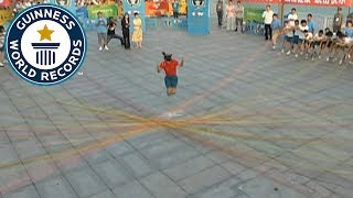 Most ropes skipped  Guinness World Records [upl. by Sirrom]