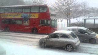 London snowing heavily December 18 2010 [upl. by Sire]