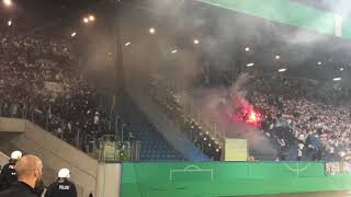 Hansa Rostock  Hertha BSC 14082017 Pyro [upl. by Bastian820]