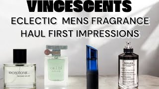 ECLECTIC MENS FRAGRANCE HAUL FIRST IMPRESSIONS [upl. by Niran]