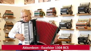 Akkordeon  Excelsior 1304 BCS  wwwmusikrumbergerde [upl. by Briney832]