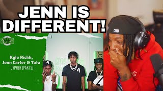 NoLifeShaq Reacts to CYPHER Kyle Richh Jenn Carter amp Tata PART 2 [upl. by Carling]