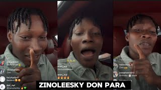 Zinoleesky LEAK two new songs on IG Live as he Send serious WARNING to Seyi vibez With new song😱 [upl. by Asnarepse899]