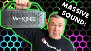 WKing D9 Bluetooth Speaker Review 60 Watts of Sound Low Price [upl. by Betti]