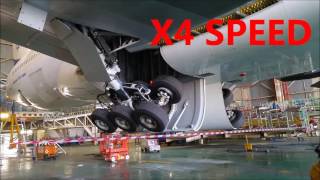 BOEING 777200 LANDING GEAR RETRACTION TEST [upl. by Notsud]