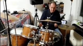 Claudio Di Biase cover dimostrativa Salsa drum live [upl. by Sukcirdor]