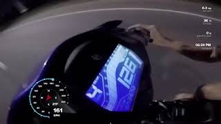 Yamaha y16zr top speed GPS 200kmh y155y16zry15zr [upl. by Nugent]