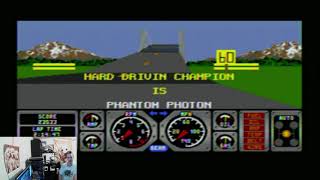 Hard Drivin on SEGA Genesis 2024  TENGEN [upl. by Swor]