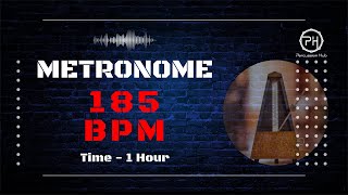 185 BPM Metronome  1 Hour [upl. by Agata]