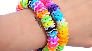 DIY PULSERA de GOMITAS Gumdrop con telar Rainbow loom [upl. by Everson17]