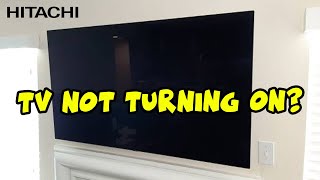 How to Fix Your Hitachi TV That Wont Turn On  Black Screen Problem [upl. by Aranat]