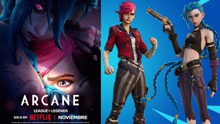 WHEN DO JINX ARCANE AND ARCANE VI RETURN TO FORTNITE Arcane skins Return Relase date item shop [upl. by Khalil]