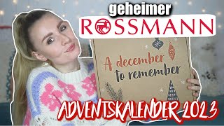 PSST GEHEIM Der ROSSMANN ADVENTSKALENDER ist UNBEKANNT und GENIAL 😍 Beauty amp Makeup UNBOXING [upl. by Alessandro]