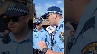 NSW Police harassing a man amp his assistance dogs at famous iconic location police shorts funny [upl. by Lambart]