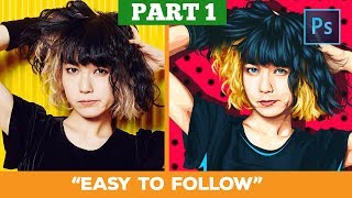 Photoshop tutorial  Transform a Photo into Anime LINE ART PART 1 [upl. by Noiek167]