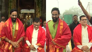 Manchu Vishnu Visits Tirumala  TeluguPoliticsHD [upl. by Lay]