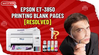 Epson ET3850 Printing Blank Pages Resolved  Printer Tales [upl. by Aillimat]