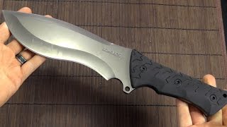 Knife review Schrade SCHF28  Powerful recurve blade [upl. by Vani]