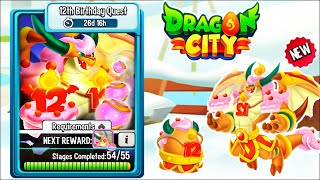 Dragon City  12th Birthday Quest  All Dragons Full Fight amp Combat 2024 😱 [upl. by Gnoz419]