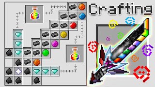 Crafting an OP Infinity Sword in Minecraft Insane Craft [upl. by Woodall30]