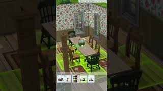 Cottage Dining Room  Sims 4  No CC  sims4 cottage diningroomdesign [upl. by Irabaj323]