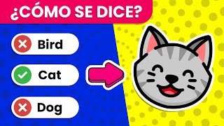 Test de los ANIMALES en INGLÉS 🐬🐶  Trivia de Animales en Inglés 🤓  50 Preguntas ✅ [upl. by Lyndsey]