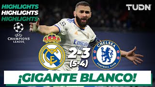 Highlights  Real Madrid 2543Chelsea  UEFA Champions League 2022  4tos  TUDN [upl. by Hoeg830]