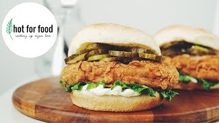 the ultimate vegan fried chicken sandwich  hot for food [upl. by Shank]