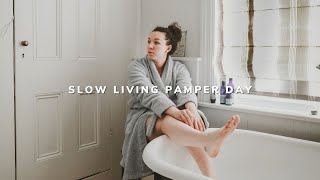 Slow Living Pamper Day ✨💅🏻 In The Life Sustainable Edition [upl. by Zampardi]