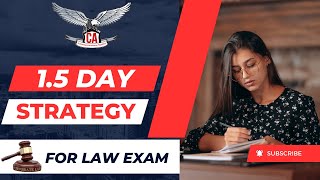 CA Foundation Law 15 Day Strategy for September 2024 ICAI Exams  Must check the tips [upl. by Erdnassak629]