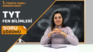 Endemik Yayınları 20232024 1 TG Deneme Sınavı TYT  Fen Bilimleri Video Çözümlü Cevap Anahtarı [upl. by Jobe]