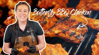 🍗 Zo Grill je de lekkerste Kip op de BBQ Butterfly Chicken🔥 Kolenboertje [upl. by Calley]